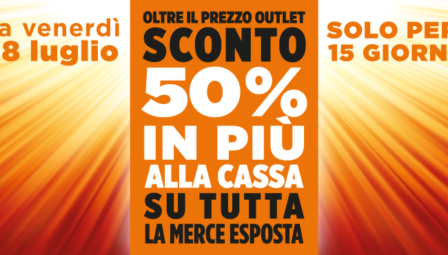 15 VOLTE SCONTI! 15 VOLTE SCONTI!